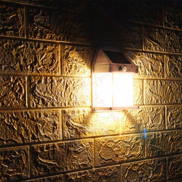 Solar Lantern Wall Light Set of 2 – Motion Sensor &amp; Auto On/Off