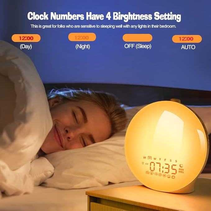 Light Alarm Clock With Nature Sounds - product detail 4