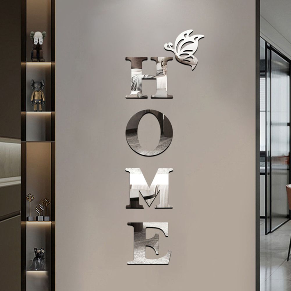 Home Entrance 3D Mirror Wall Sticker Decor - product image 1