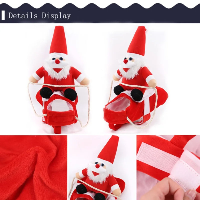 Santa Riding Dog Christmas Costume - product detail 2