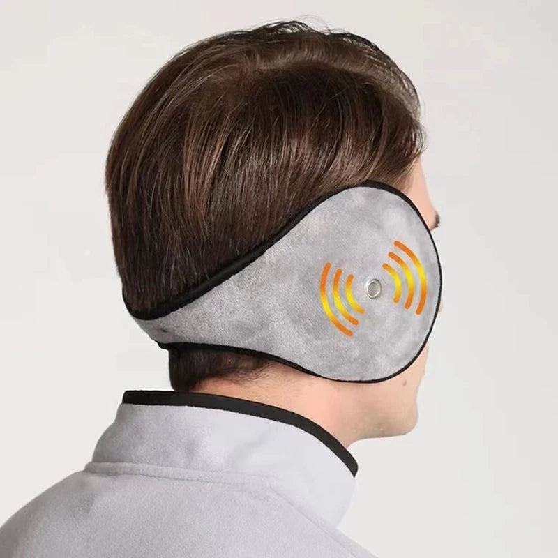 Plush Winter Ear Muffs with Earpiece - product detail 2