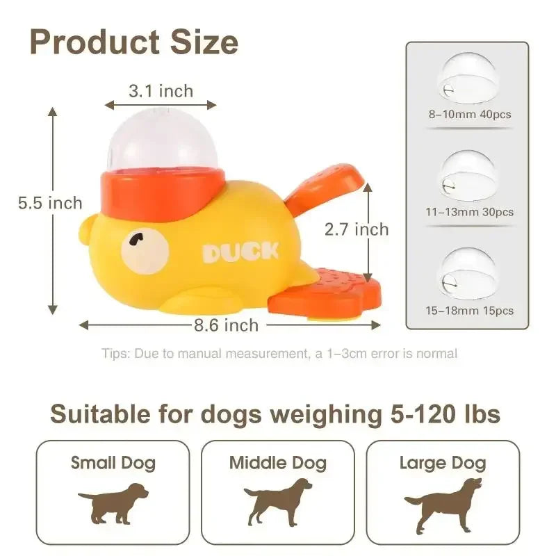 Interactive Cartoon Duck Dog Puzzle Feeder - product detail 3