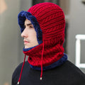 Winter Knit Hat Balaclava with Scarf - product detail 3