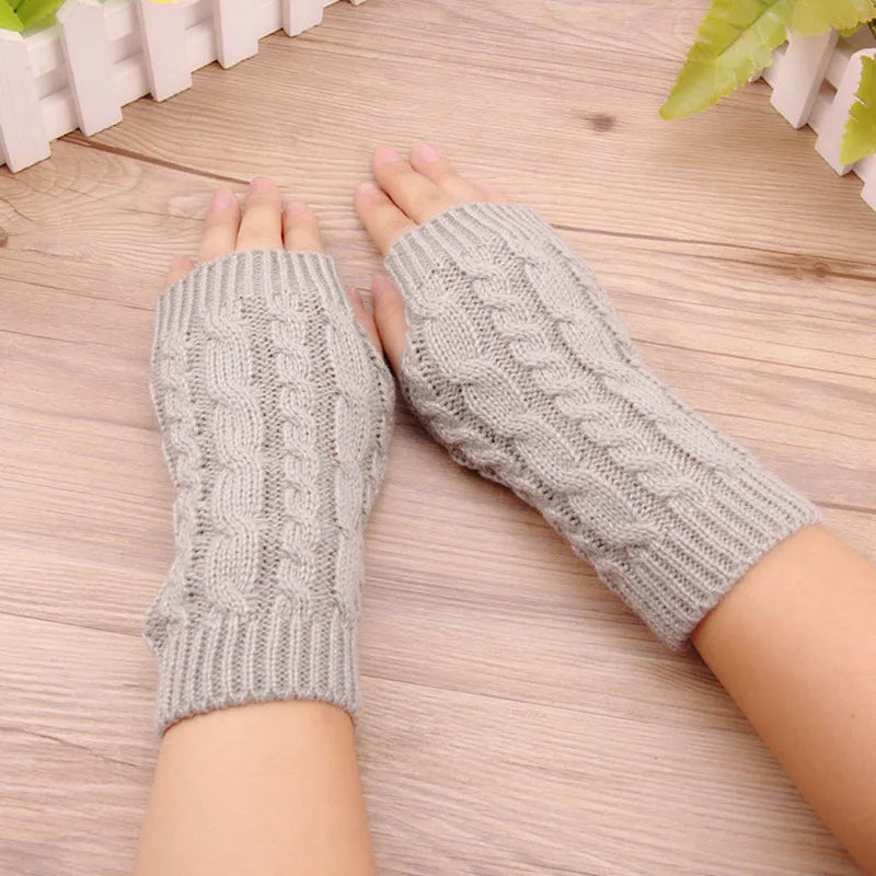 NOMOVA Knit Womens Winter Fingerless Gloves