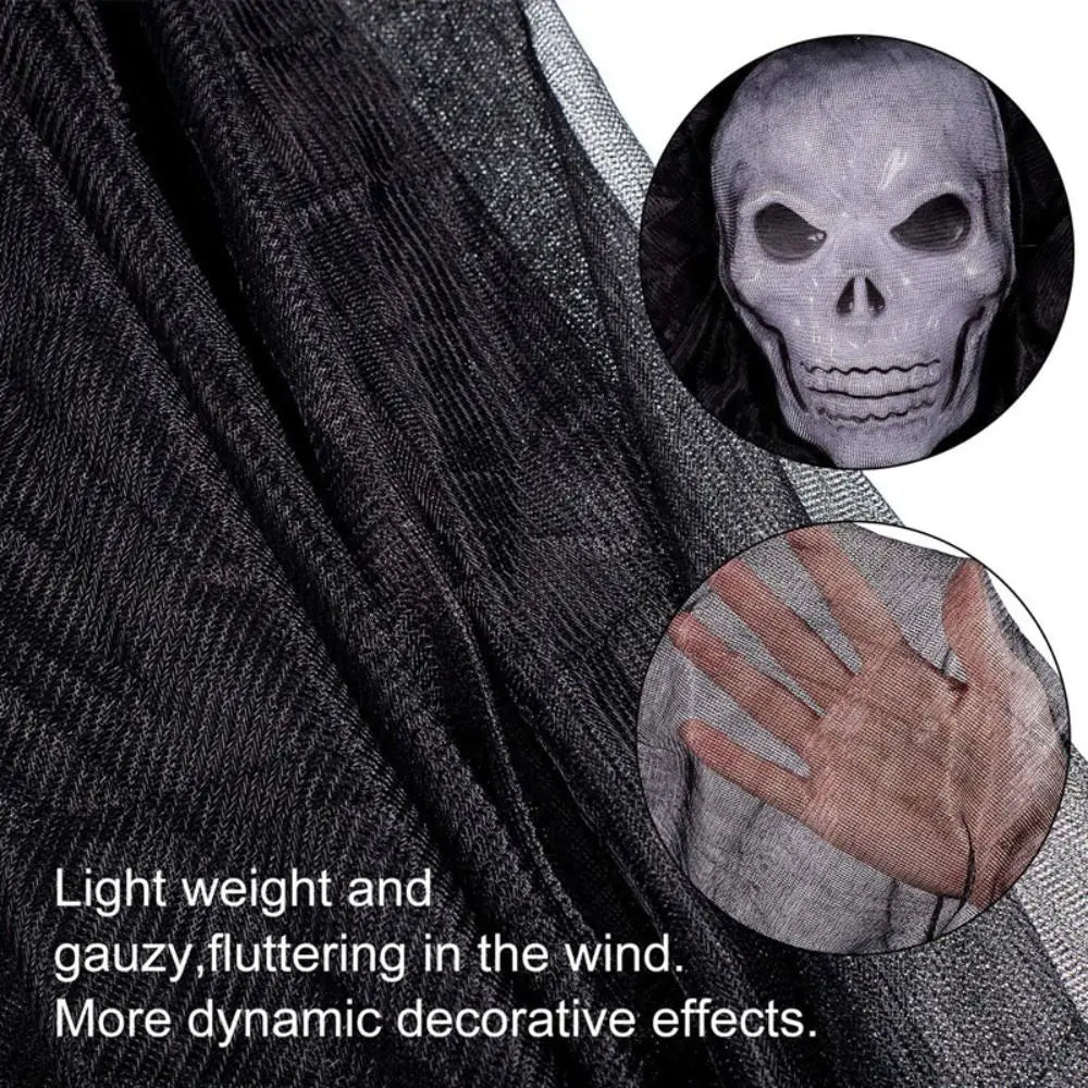Outdoor Halloween Ghost Decoration with Skeleton Mask - product detail 6