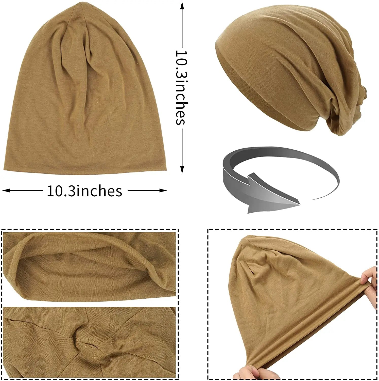 Cozy Slouch Hat Beanie Cap - product detail 3