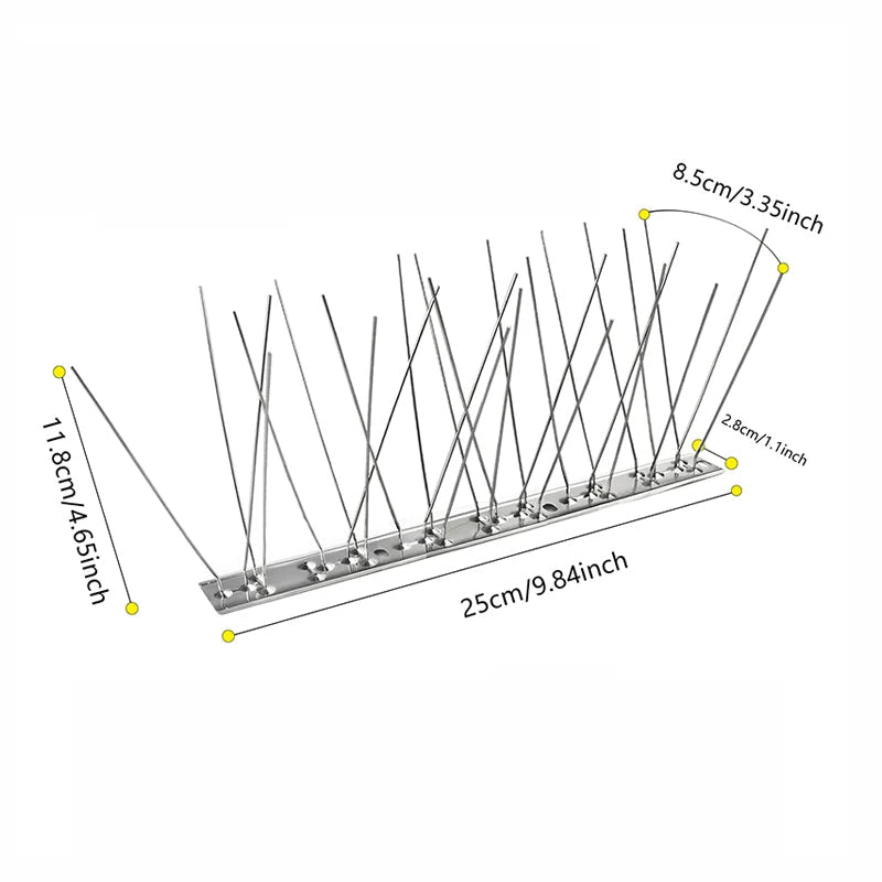 Outdoor Stainless Bird Repeller Spikes - product detail 4
