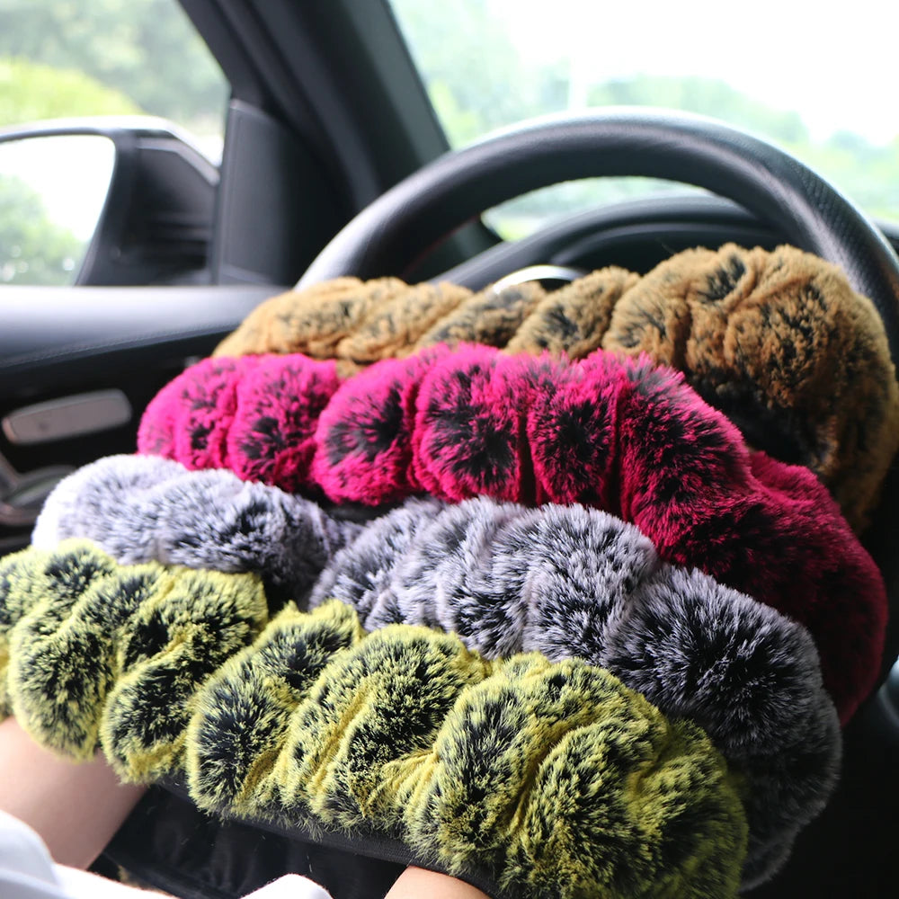 Plush Winter Car Steering Wheel Cover - product detail 2