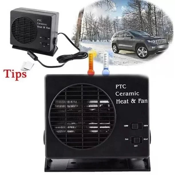 Car Heater 150W 300W 12V Ceramic Car Fan Heater - product detail 3