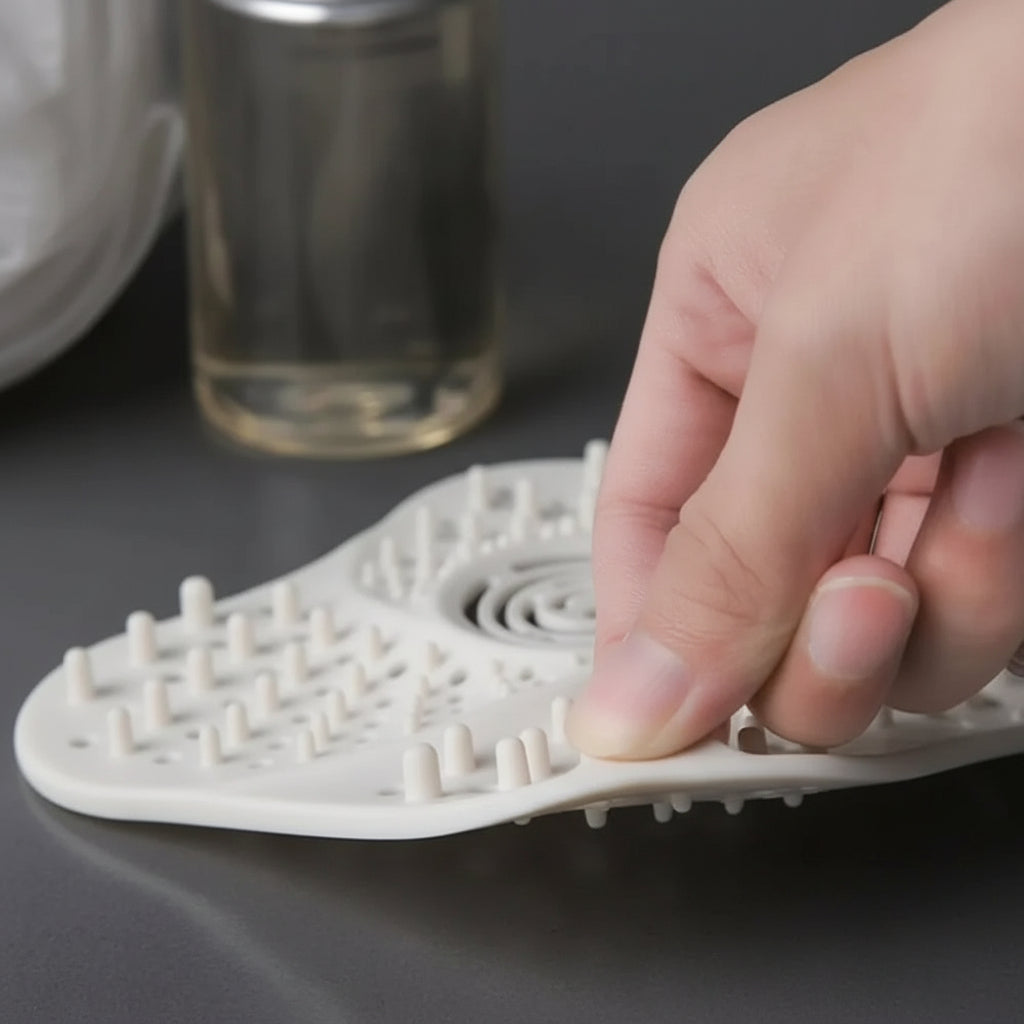 Anti Blocking Spiral Shower Drain Hair Catcher - product detail 3