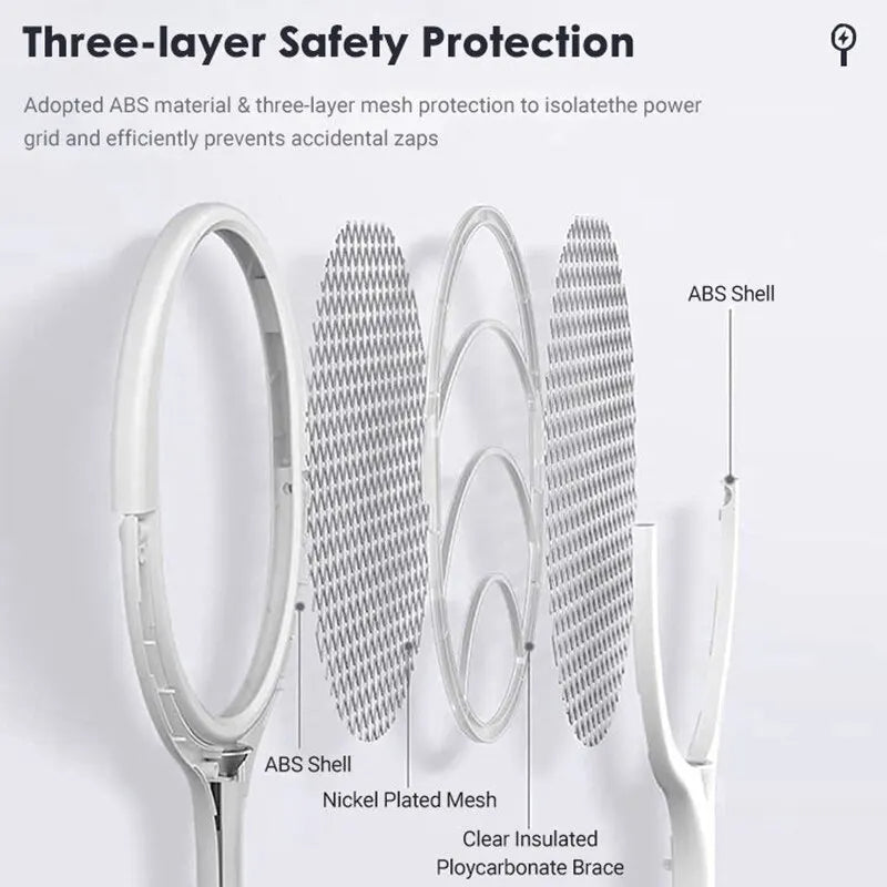 5 in 1 Fast Charging Bug Zapper Racket - product detail 4