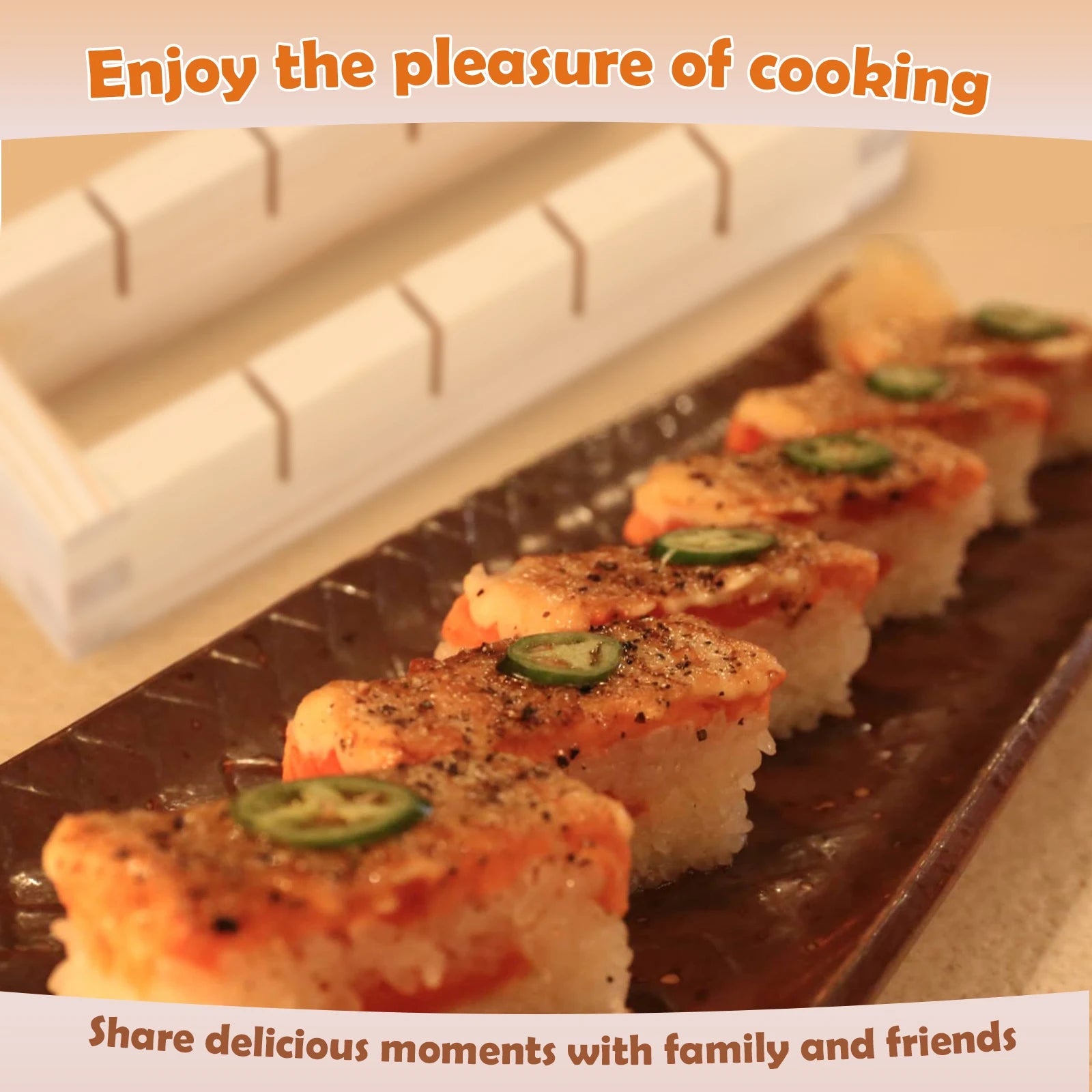 Wooden Sushi Maker Press Mold for Sushi & Kimbap - product detail 3