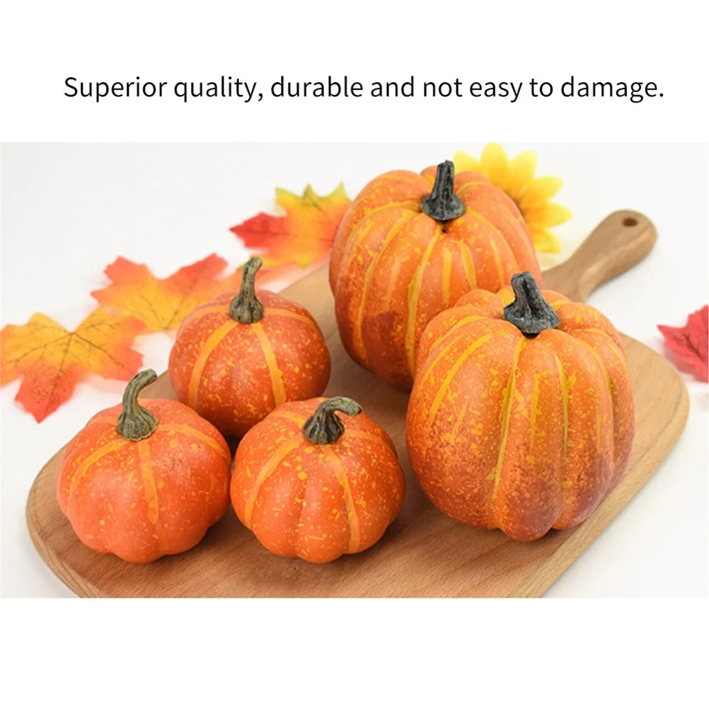 Realistic Fake Pumpkins Halloween Decor - product detail 3
