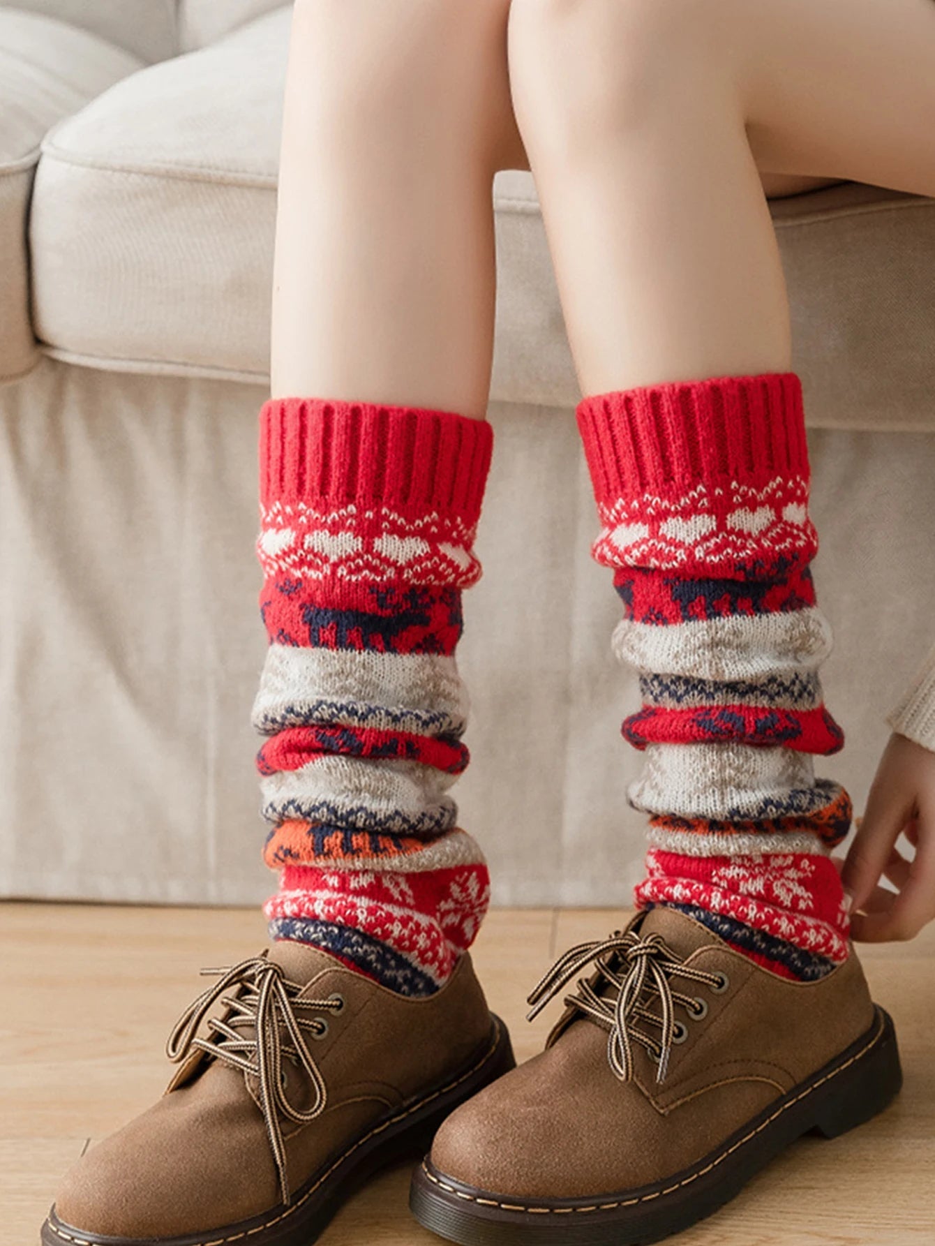 NOMOVA Cozy Knit Leg Warmer for Fall and Winter