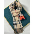 Plaid Cashmere Feel Winter Scarf and Neck Warmer - product detail 6