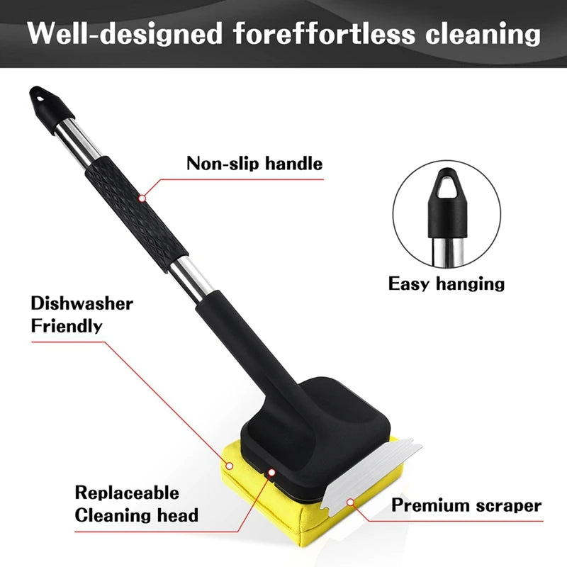 Grill Brush with Steam Cleaning and Scraper - product detail 2