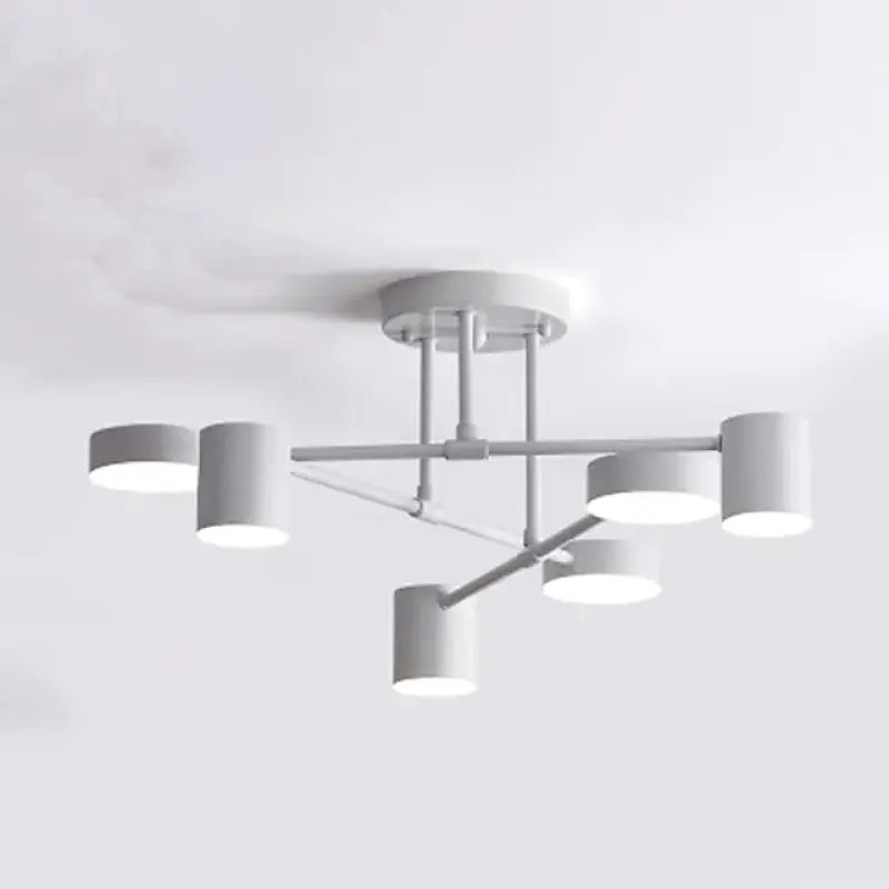 Lámpara de techo para sala moderna con 6 luces y diseño ajustable