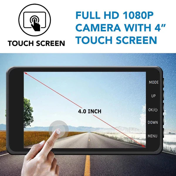 Wireless Front And Rear Dash Cam Dashboard Camera For Car With Night Vision - product image 4