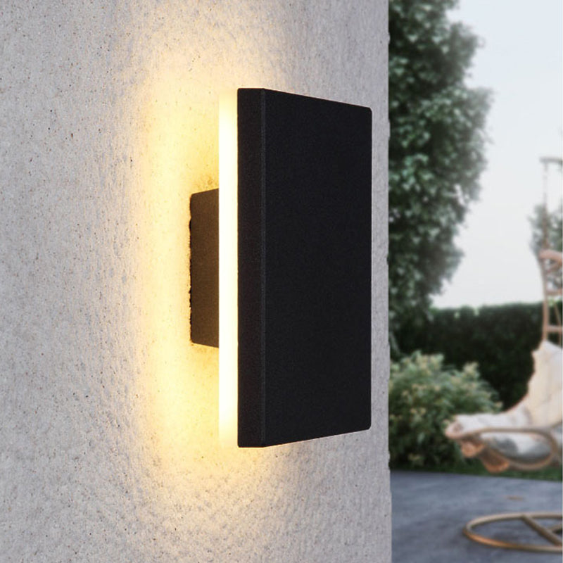 Luz de pared exterior LED con iluminación hacia arriba y hacia abajo