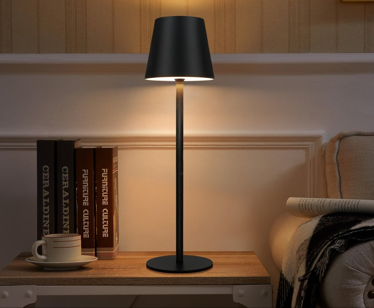 Lámpara táctil LED portátil recargable para mesas