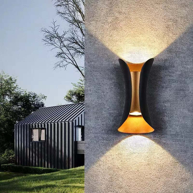 Lámpara de pared LED para exteriores, diseño contemporáneo para uso exterior