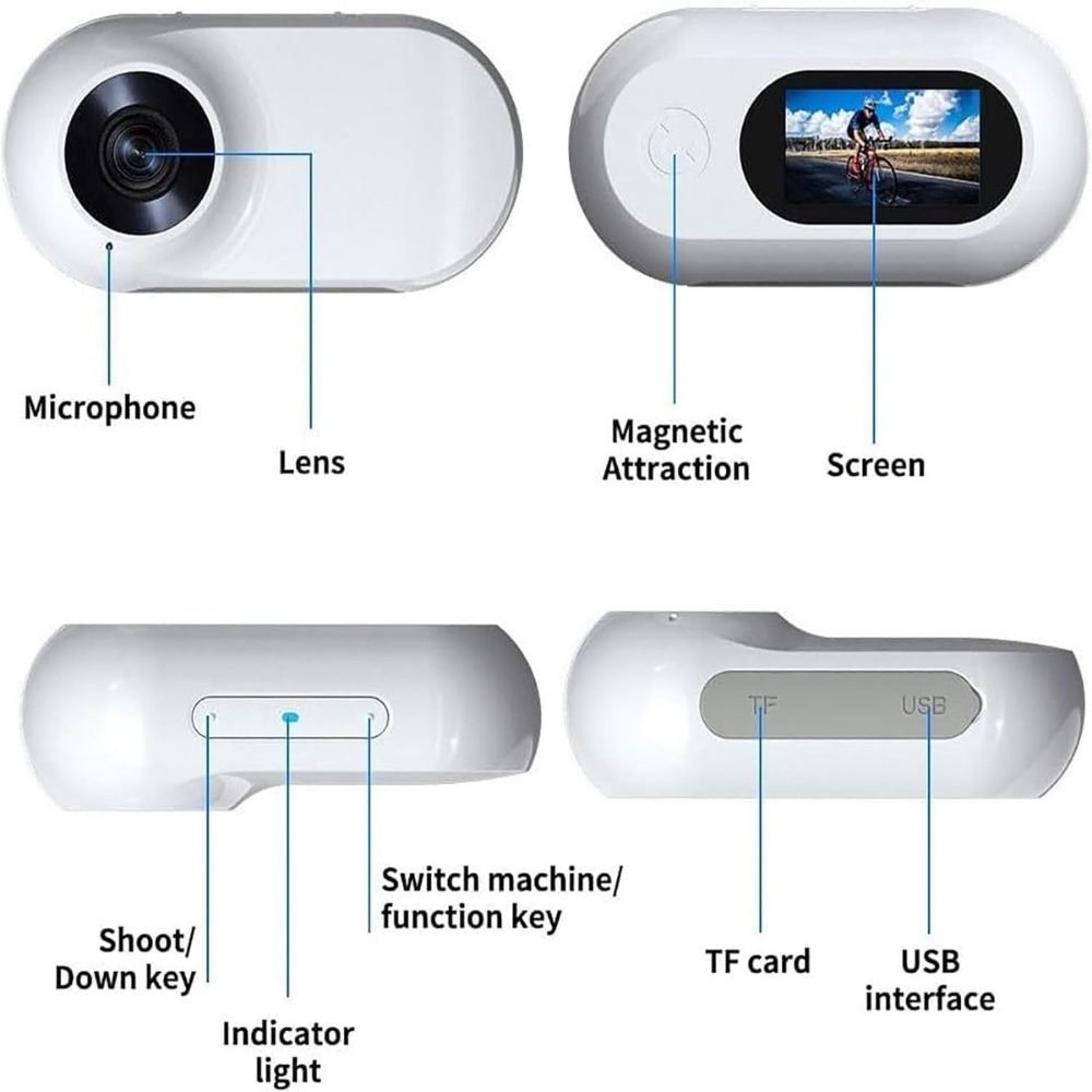 Mini Magnetic Action Camera POV Sport Recorder - product detail 9