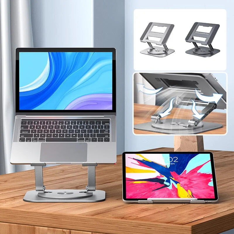Laptop Stand Aluminum Alloy 360 Degree Rotating Bracket - product detail 4
