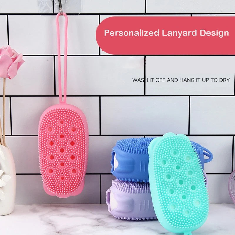 Silicone Body Scrubber with Soap Dispenser - product detail 3