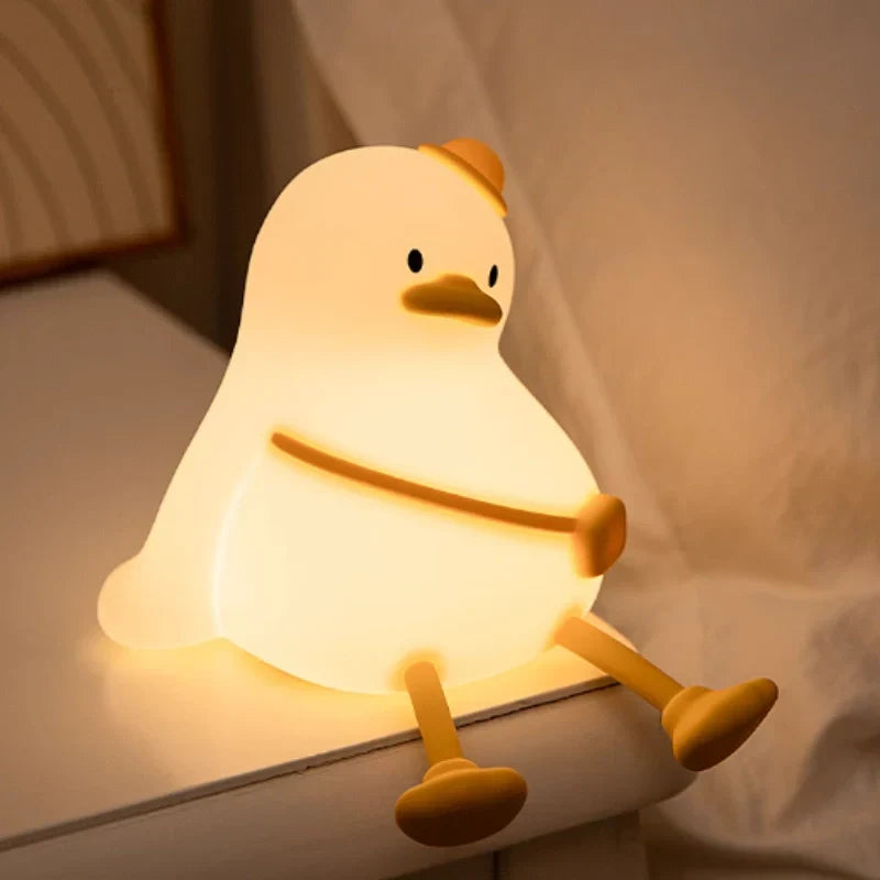 Lámpara nocturna LED adorable con brillo ajustable y temporizador de sueño