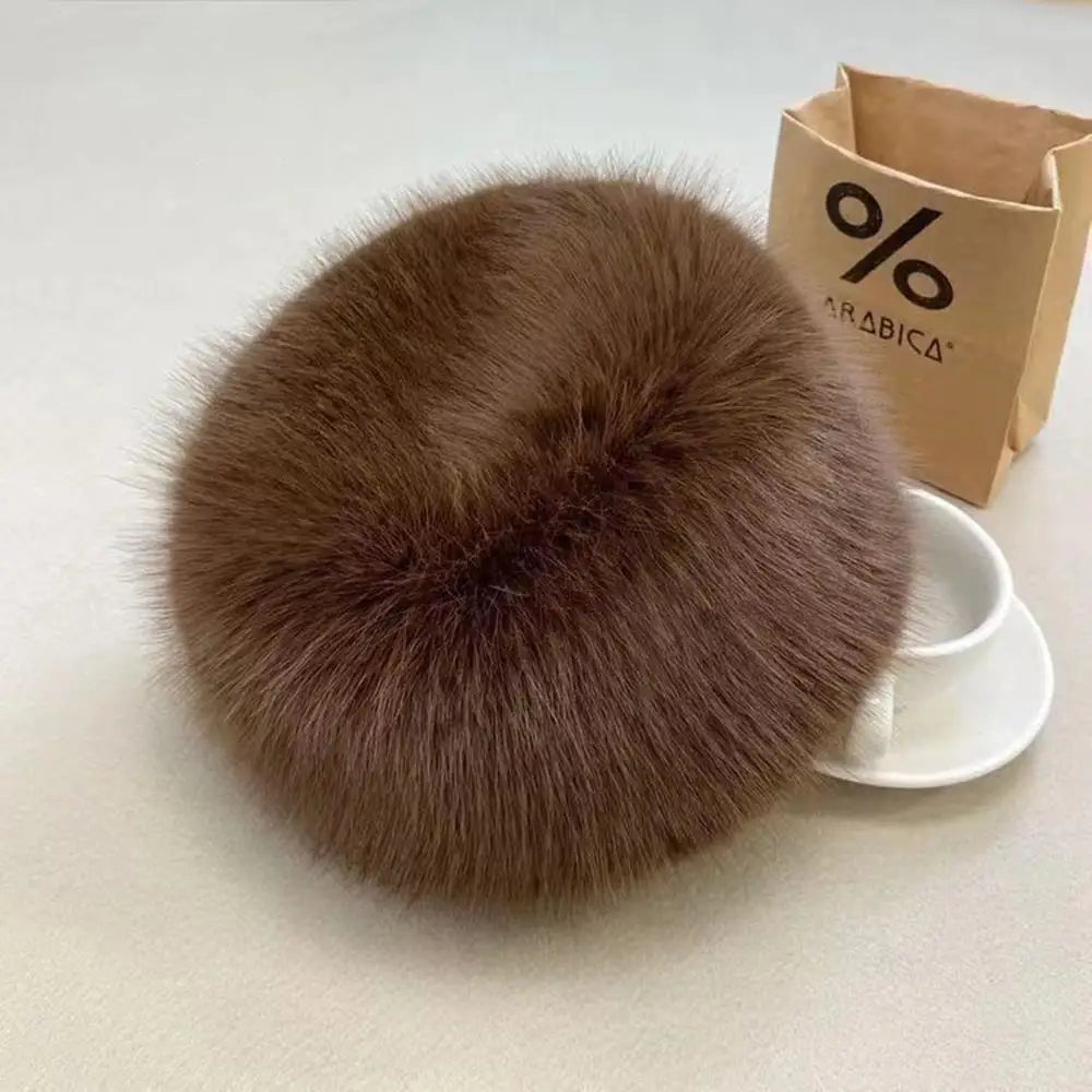 Luxury Faux Fur Winter Hat - product detail 3