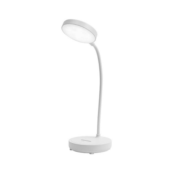 Lámpara de escritorio LED con brillo ajustable y cuello flexible