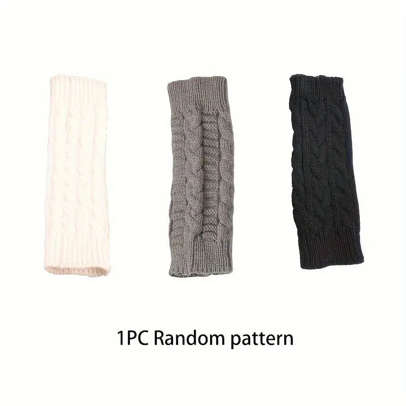 Knit Womens Winter Fingerless Gloves - product detail 4