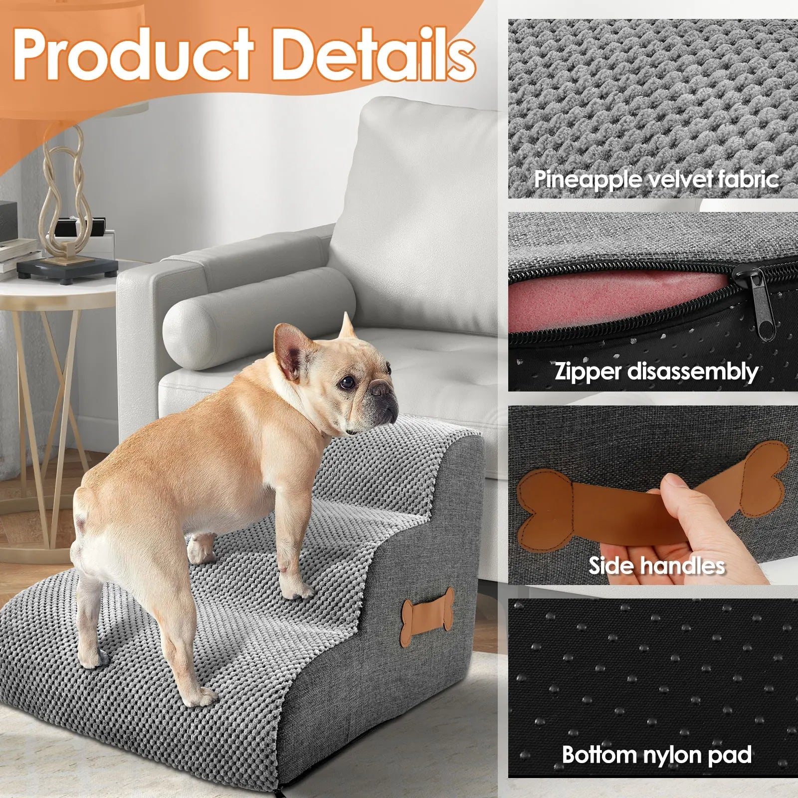 Dog Stairs for Bed - product detail 4