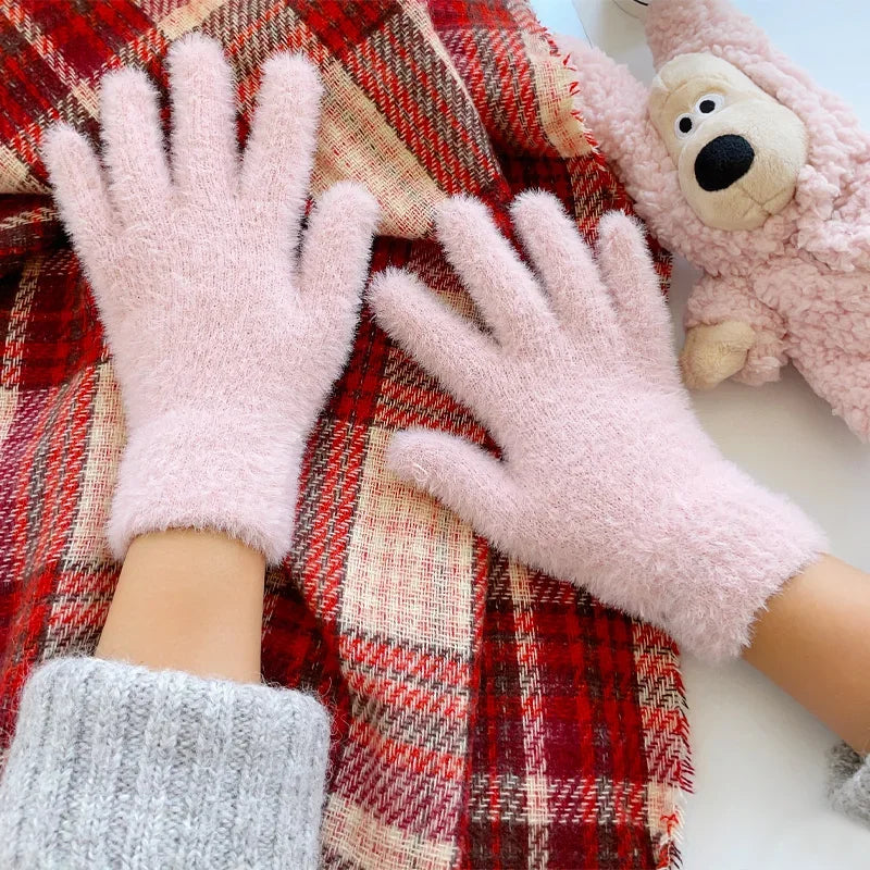 NOMOVA Soft Plush Winter Gloves for Women