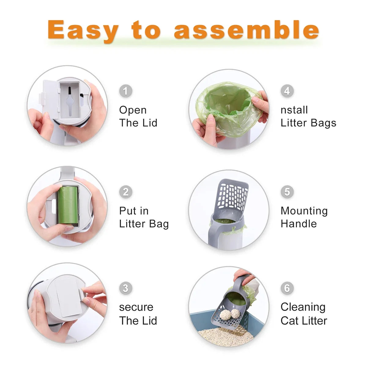 All-in-One Cat Litter Scoop - product detail 3