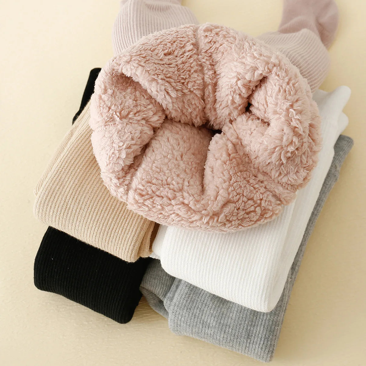 Kids Winter Fleece Lined Leggings - product detail 4