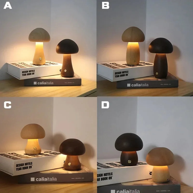 Mushroom Night Light Bedside Lamp - product detail 2