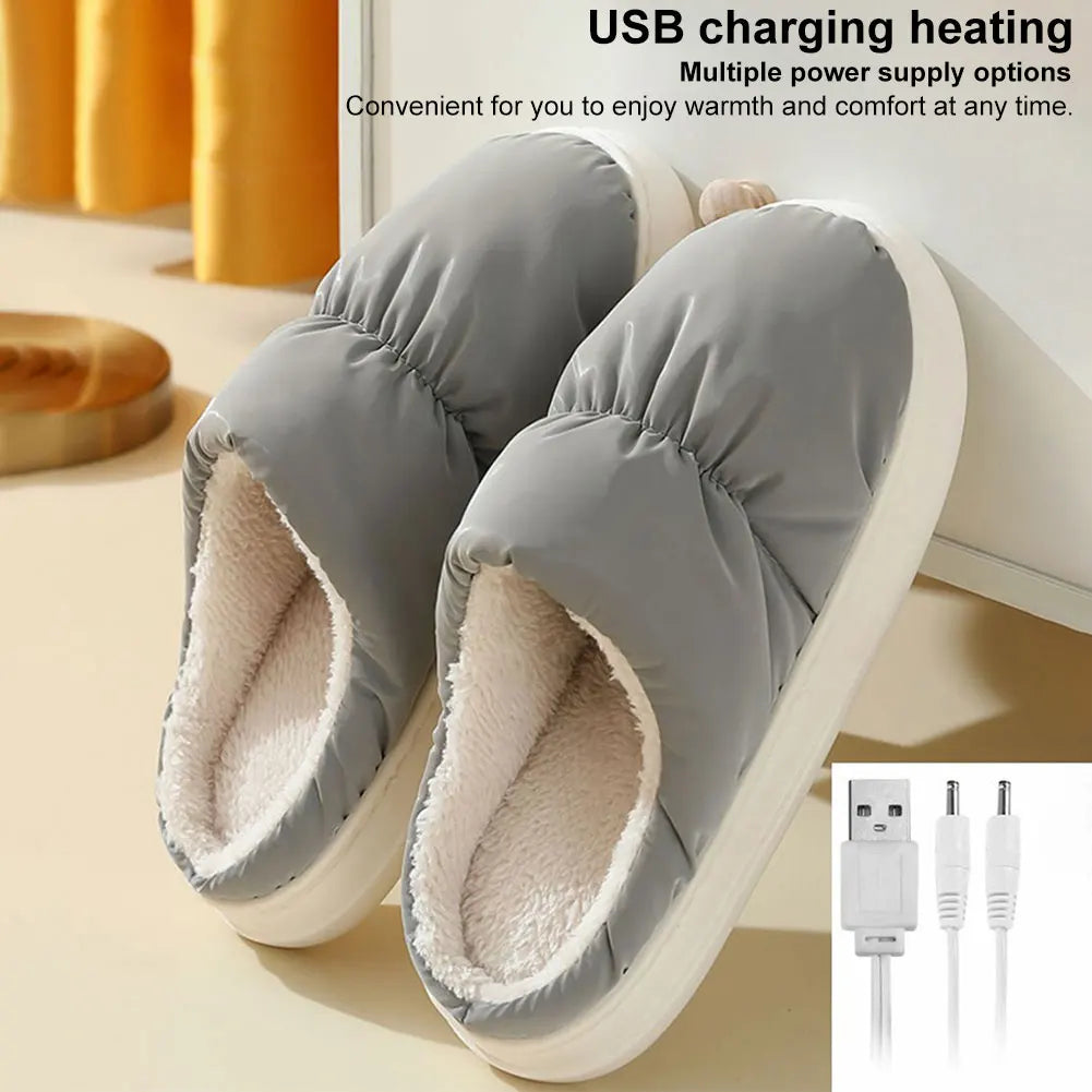 USB Heated Slippers Electric Foot Warmer - product detail 4