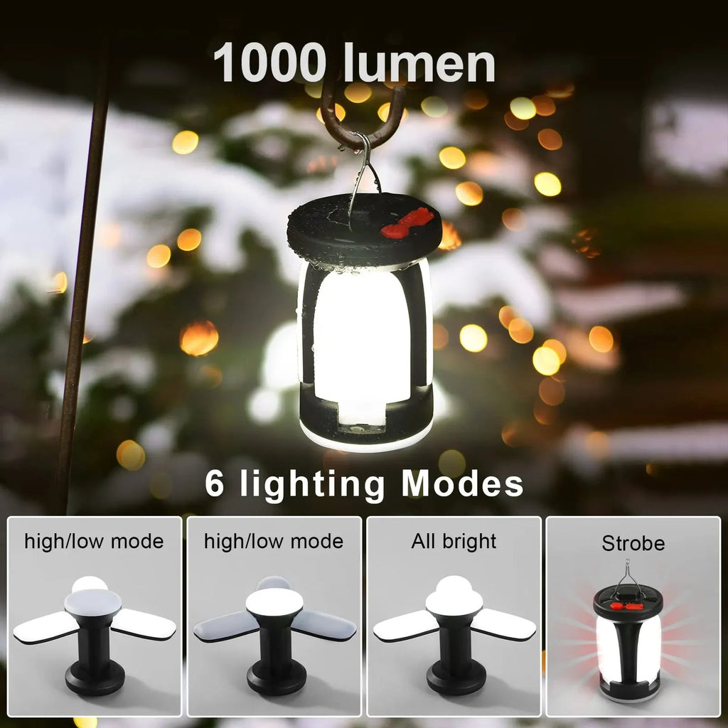 500 lm Solar Camping Lantern with USB Charging & 6 Modes - product detail 4
