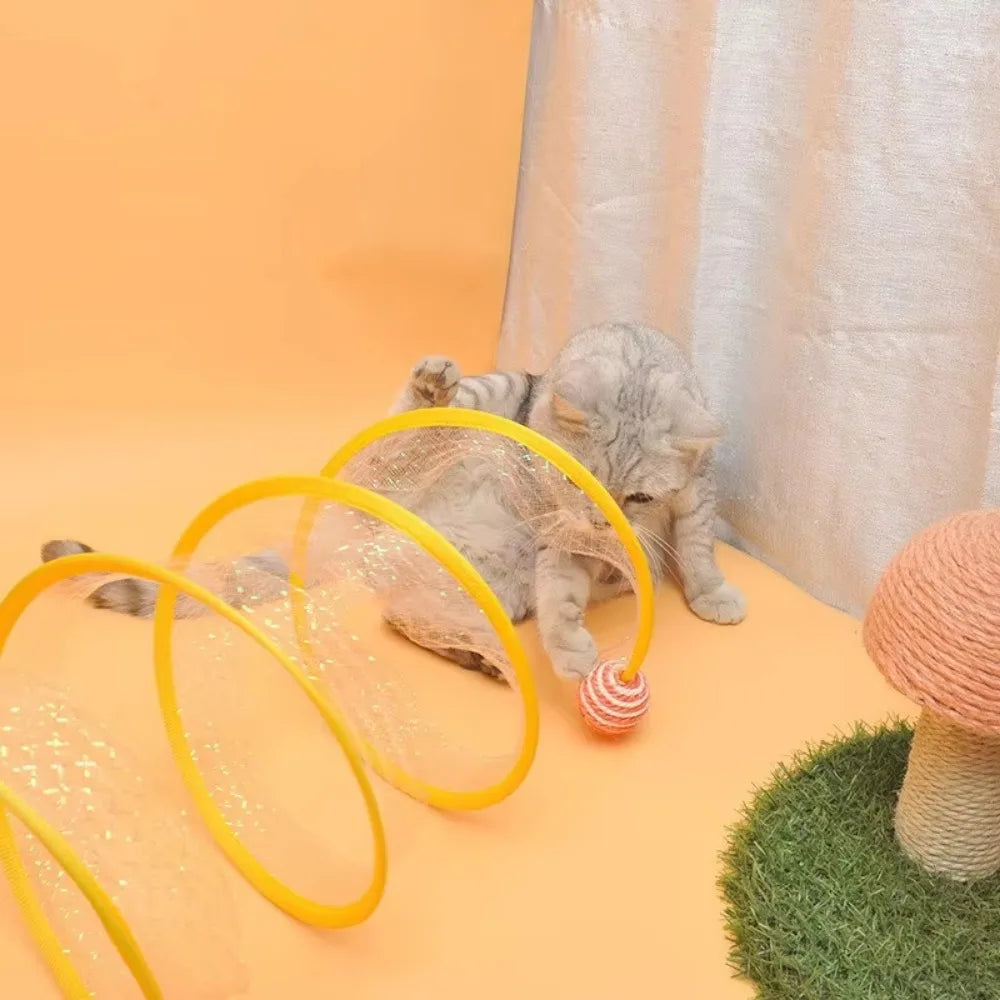 Collapsible S Type Interactive Cat Tunnel - product detail 3
