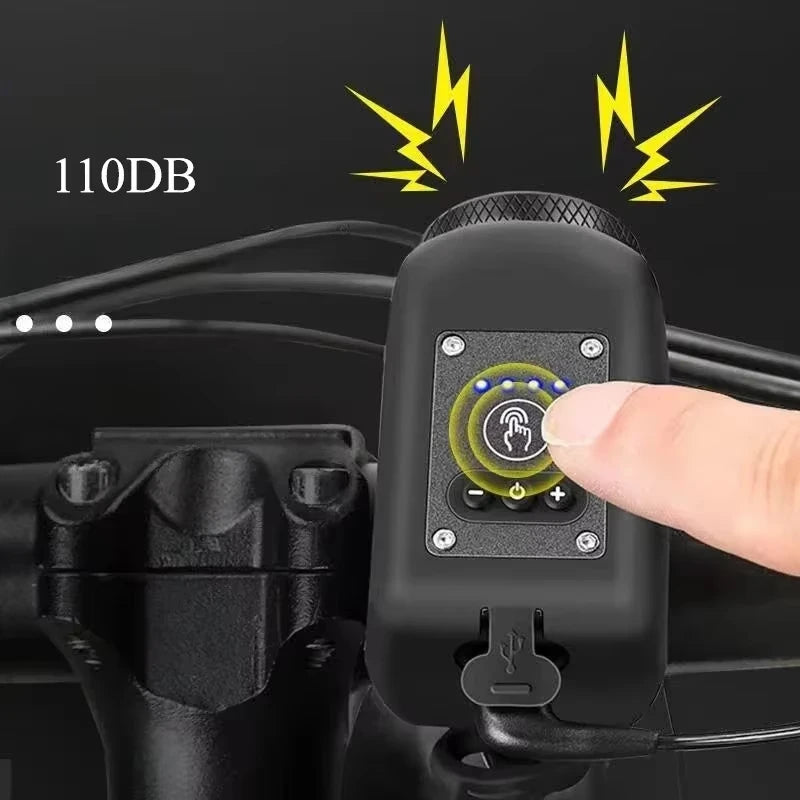 Electric Bike Horn and Front Light - product detail 3