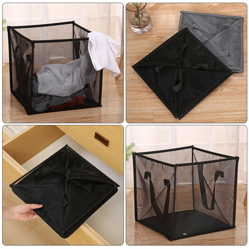 Foldable Mesh Laundry Hamper with Handles - product detail 5