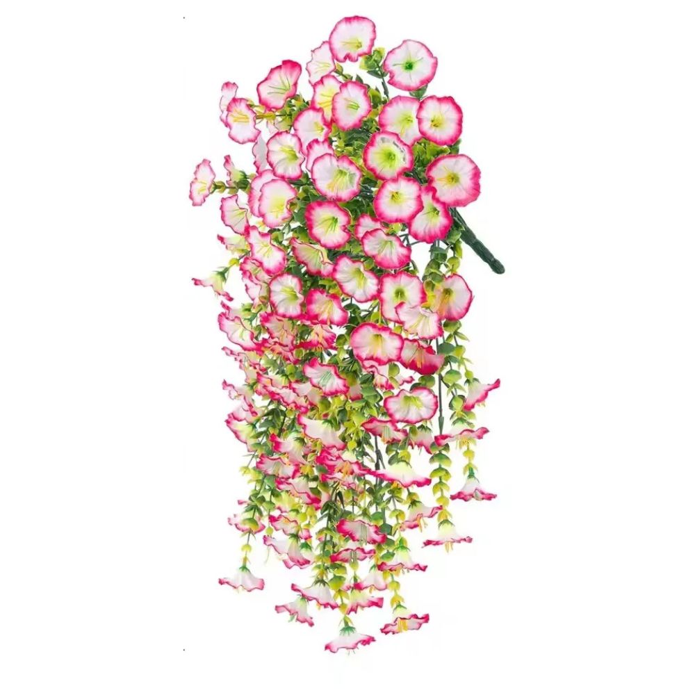 UV Resistant Artificial Morning Glory Flower Hanging Decor - product detail 5
