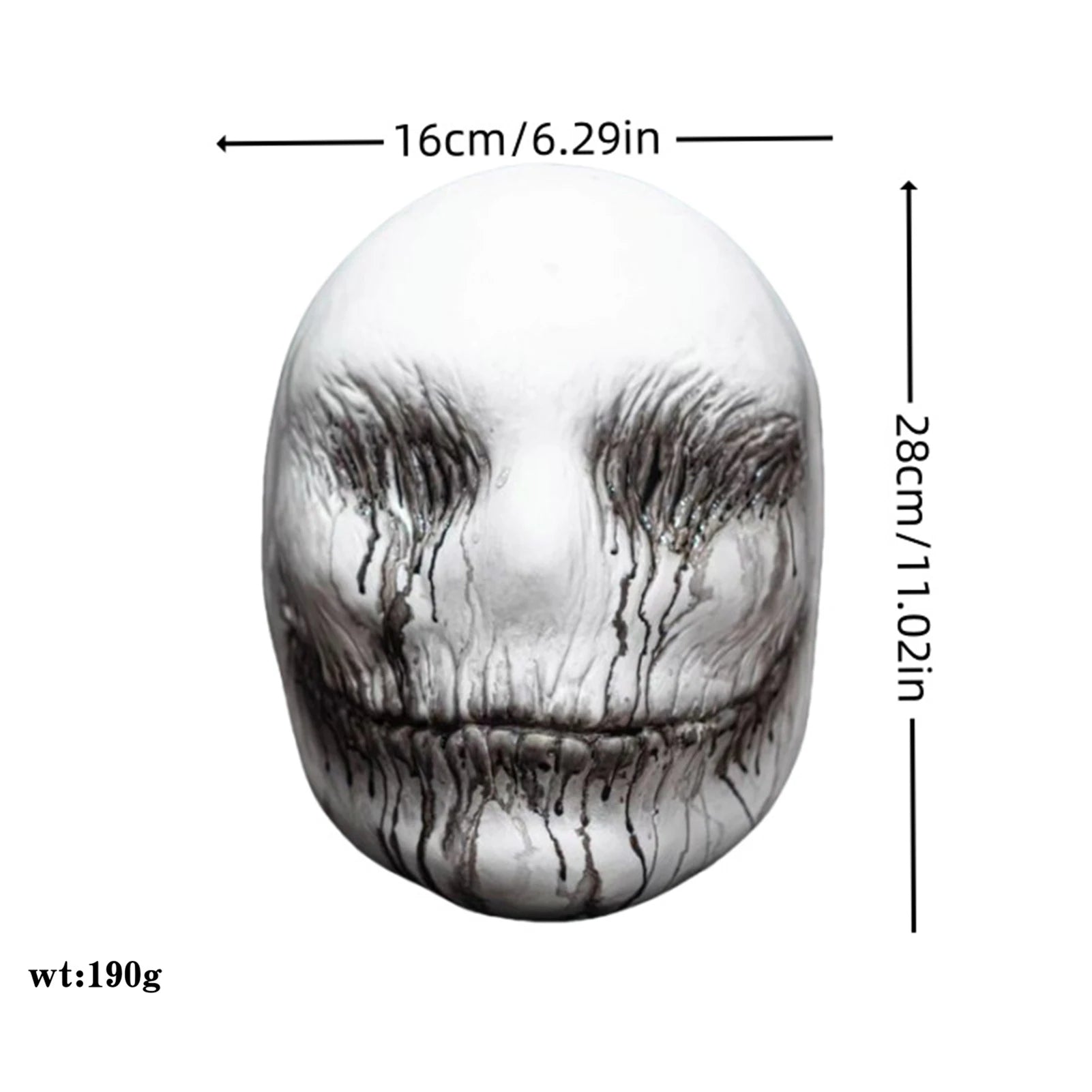 Realistic Halloween Skull Mask Creepy Ghost Costume Prop - product detail 3