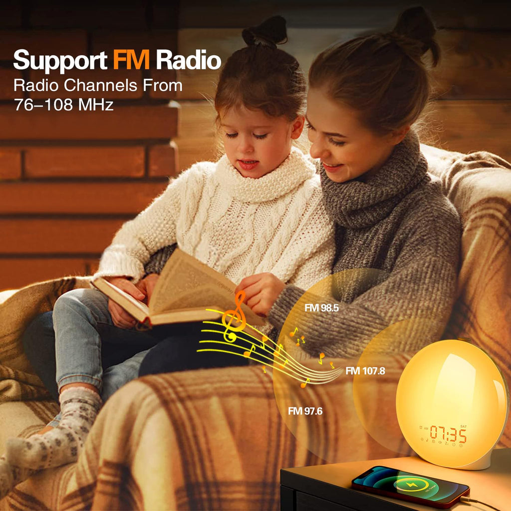 Light Alarm Clock With Nature Sounds - product detail 5