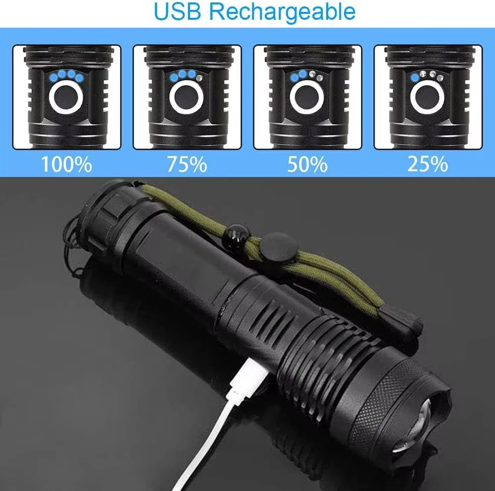 High Lumen Rechargeable Flashlight - product detail 2