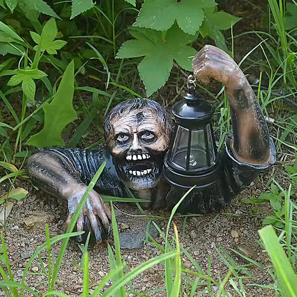 Scary Zombie Outdoor Halloween Decor with LED Light - product detail 4