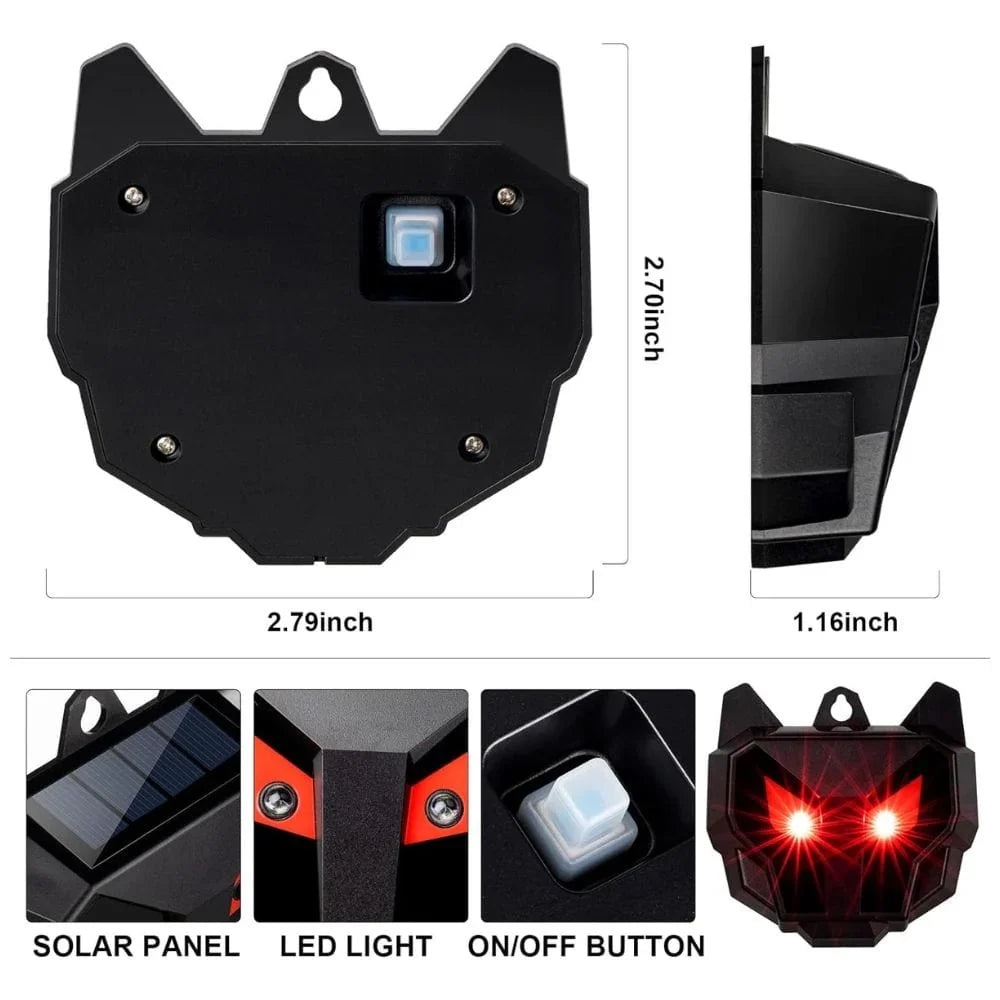 Solar Powered Outdoor Nocturnal Animal Repeller 2PCS - product detail 6