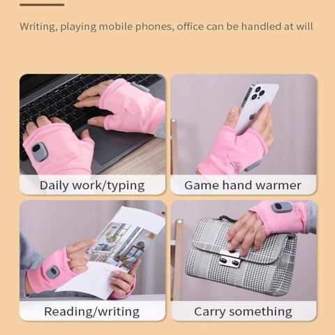 USB Rechargeable Heated Fingerless Gloves - product image 5