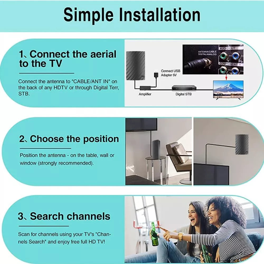 Long Range Indoor HDTV 4K Digital Antenna 600 Miles - product detail 8